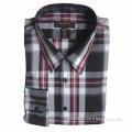 100% Cotton Men's Yarn Dyed Long-sleeved Shirt